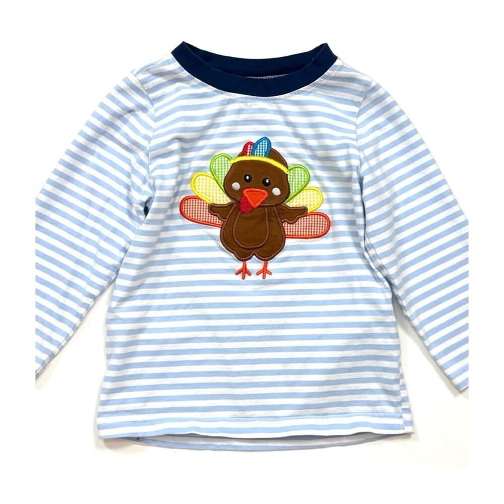 Smock Monkey Striped Turkey T-Shirt